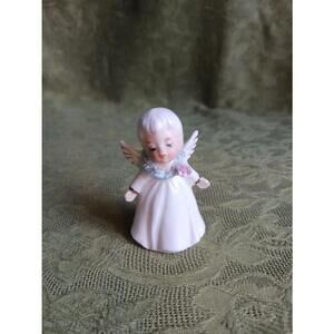 Vintage Napcoware Kissing Boy Angel Figurine Spaghetti